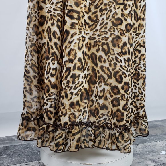 Joy Miss Animal Print Maxi Dress Size S - Picture 8 of 8